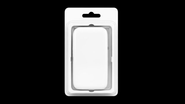 Clear phone screen protector in packaging