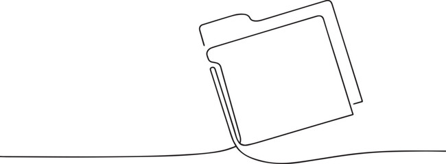 Fototapeta premium Document one continuous line art, Vector illustration, One line art, Line art graphic style