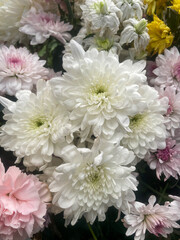 Chrysanthemum carnation flower bouquet