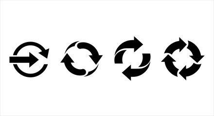 Obraz premium Versatile graphic elements for refresh, reload, and circular arrow concepts