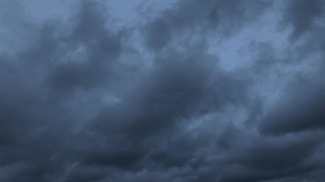 Blue sky at dusk almost end of day