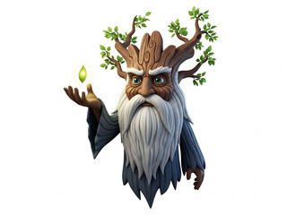 나무 정령이 신비롭게 빛나고 있다