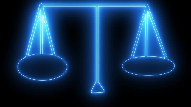 a golden balance scale icon 
