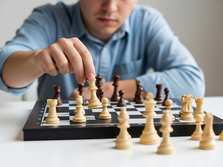 체스 두는 남자, 전략적으로 움직이다