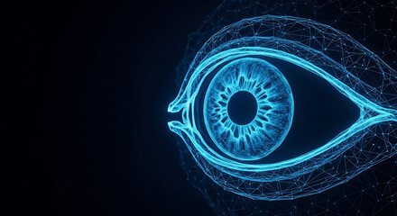 푸른빛 눈, 미래적인 연결망으로 신비롭게 빛나다