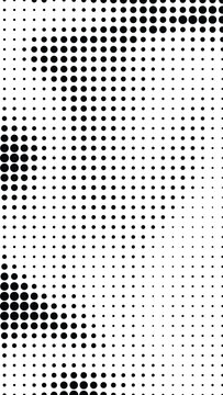 Modern Minimal Halftone Texture with Organic Dot Flow