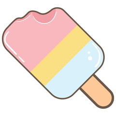 Illustration of a Bitten Popsicle