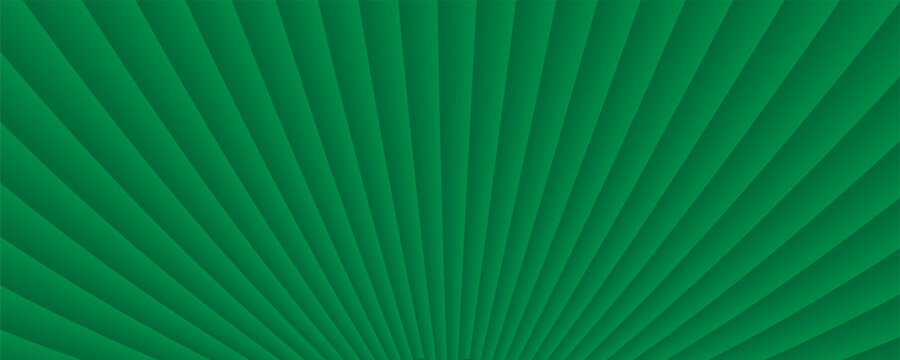 Abstract background, closeup emerald green texture. Metal sheet, folded paper pattern. Perspective lines make a modern, elegant banner for business, website, flyer. green and black textured backdrop