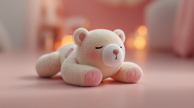 Nap Time A Bear sleeping comfortably on the warm surface of a Flying Taxi Drone A professional