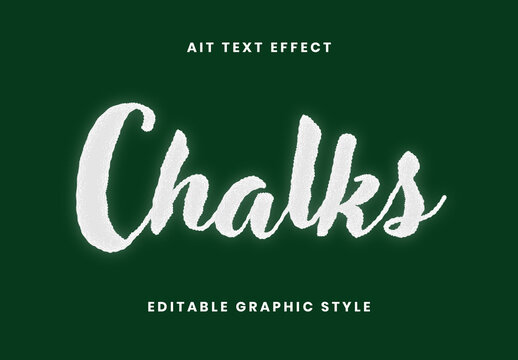 White Chalkboard Text Effect Chalk Script Dusty Font