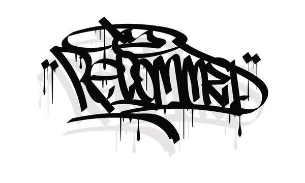 RECOMMED graffiti tag style design