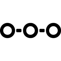 Interview Calendar: Abstract black and white vector icon representing interview scheduling and planned recruitment interactions without calendar or clock symbols.