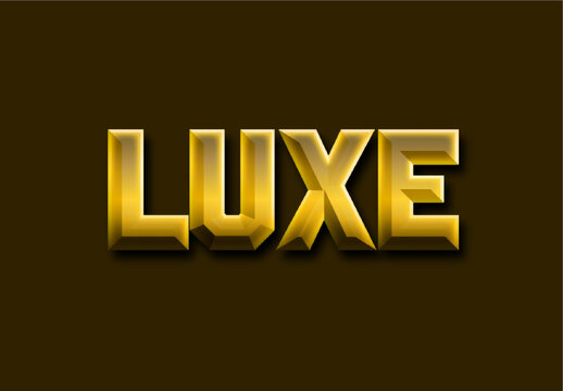 Gold Cinematic Text Effect Gradient Extruded Bold Font