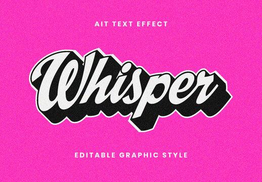 Vintage Script Shadow Text Effect