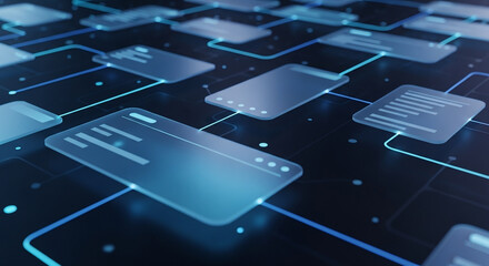 Modern Glassmorphic SaaS Control Panel Interface