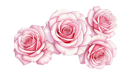 Delicate watercolor roses in soft pink hues&mdash;symbolizing grace, love, and the beauty of women&rsquo;s strength for International Women&rsquo;s Day