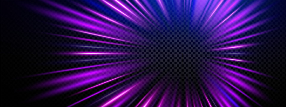 Technology speed purple and light effect star with radial supernova blue. Pink trek space and technology game futuristic with color accelerate speed. Motion technology big and road light ai.