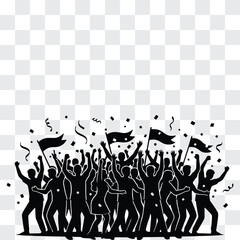 Carnaval Street Celebration Silhouette