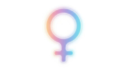 Stylized Venus symbol in soft pastel gradient&mdash;celebrating femininity, identity, and empowerment on International Women&rsquo;s Day