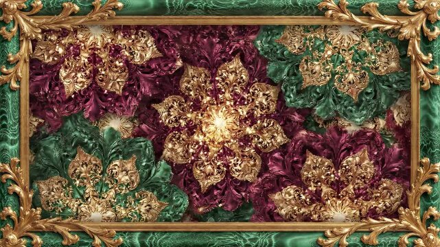 Animated arabesque background for religious greetings as ramadan, Hajj, Eid and common Islamic purposes.