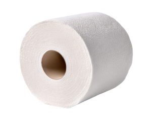 A roll of fresh, clean paper towels, perfect for various cleaning and wiping needs Isolated Transparent Background, PNG