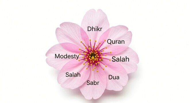Flower representing islamic concepts