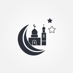 Obraz premium ramadan outline icon symbol illustration vector eps10 logo template design pattern seamless bright minimal design flat design realistic style simple design modern design