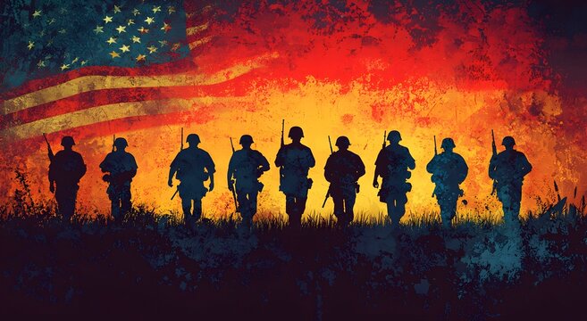 Vietnam Veterans Day honoring soldiers American flag image