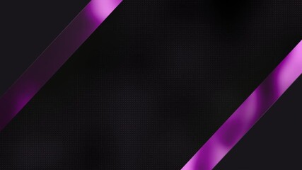 Elegant abstract purple diagonal stripes on a sleek black background design element