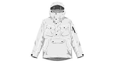 Gorpcore Technical Shell Waterproof Jacket Silhouette