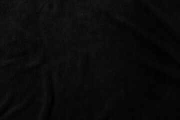 Elegant Black Draped Fabric Texture with Soft Folds