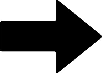 A blank black vector arrow icon design element on a 3d paper label template for business web banner illustration