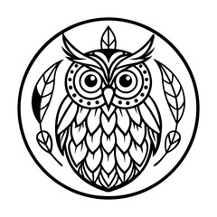 Obraz premium Adult Mandala Coloring Pages