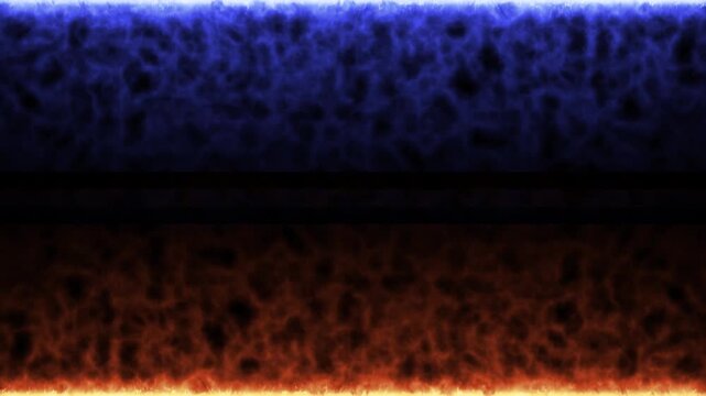 Fire and Ice Energy Background Video with Burning and Electric Smoke 4k