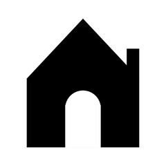 home icon simple vector for design element of app and web