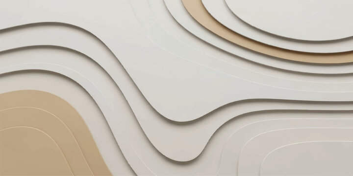 Abstract wood texture background features a 3d spiral tunnel design with circular metal waves and architectural lines in a vector illustration