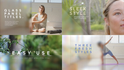 Glass Panel Slide Titles