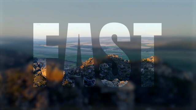 Glass Cut Out Titles