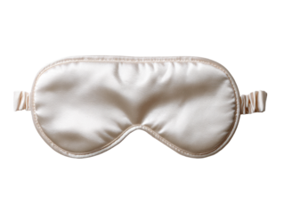 A silk eye mask offers a luxurious way to promote relaxation and restful sleep Isolated Transparent Background, PNG