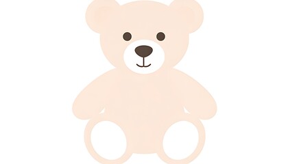 Obraz premium Adorable Teddy Bear Illustration for Childrens Designs and Crafts.