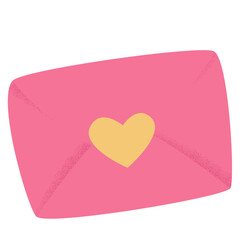pink envelope for valentine