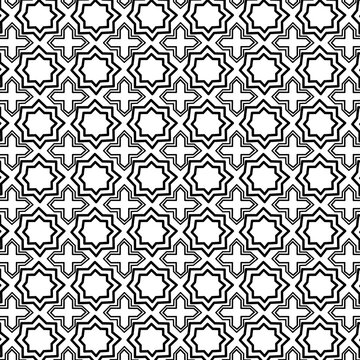 minimal islamic geometric repeating seamless pattern background