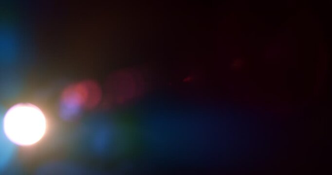 Slow motion cinematic lens flare and light leak effect isolated on black background. Perfect overlay for VFX, transitions, title reveals, film burn style and glow highlights.