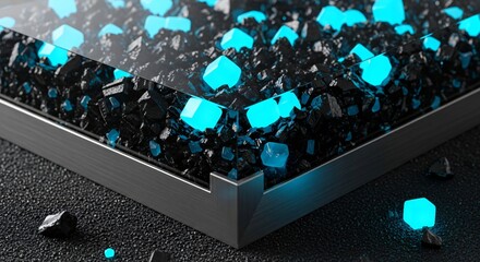 Abstract digital glitch art