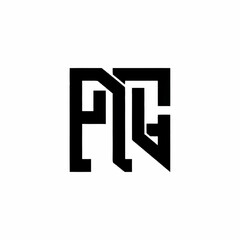 Obraz premium Modern PG Monogram Logo Design Element.