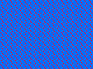 Blue background oval shape pattern, abstract geometric pattern. Print design for wallpaper, textile, fabric, background.