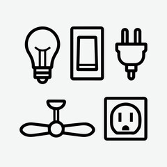 Small black and white vector education icons 14.eps