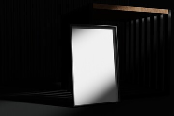 Dramatic Low Key Lighting Emphasizing Shadows And Minimalist Presentation Style For Art Display