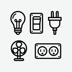 Small black and white vector education icons 16.eps