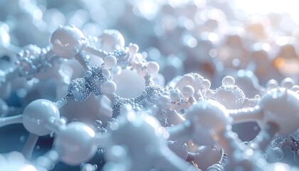 Molecular Network: A detailed, macro-level depiction of an intricate molecular network, showcasing the elegant complexity of scientific structures.